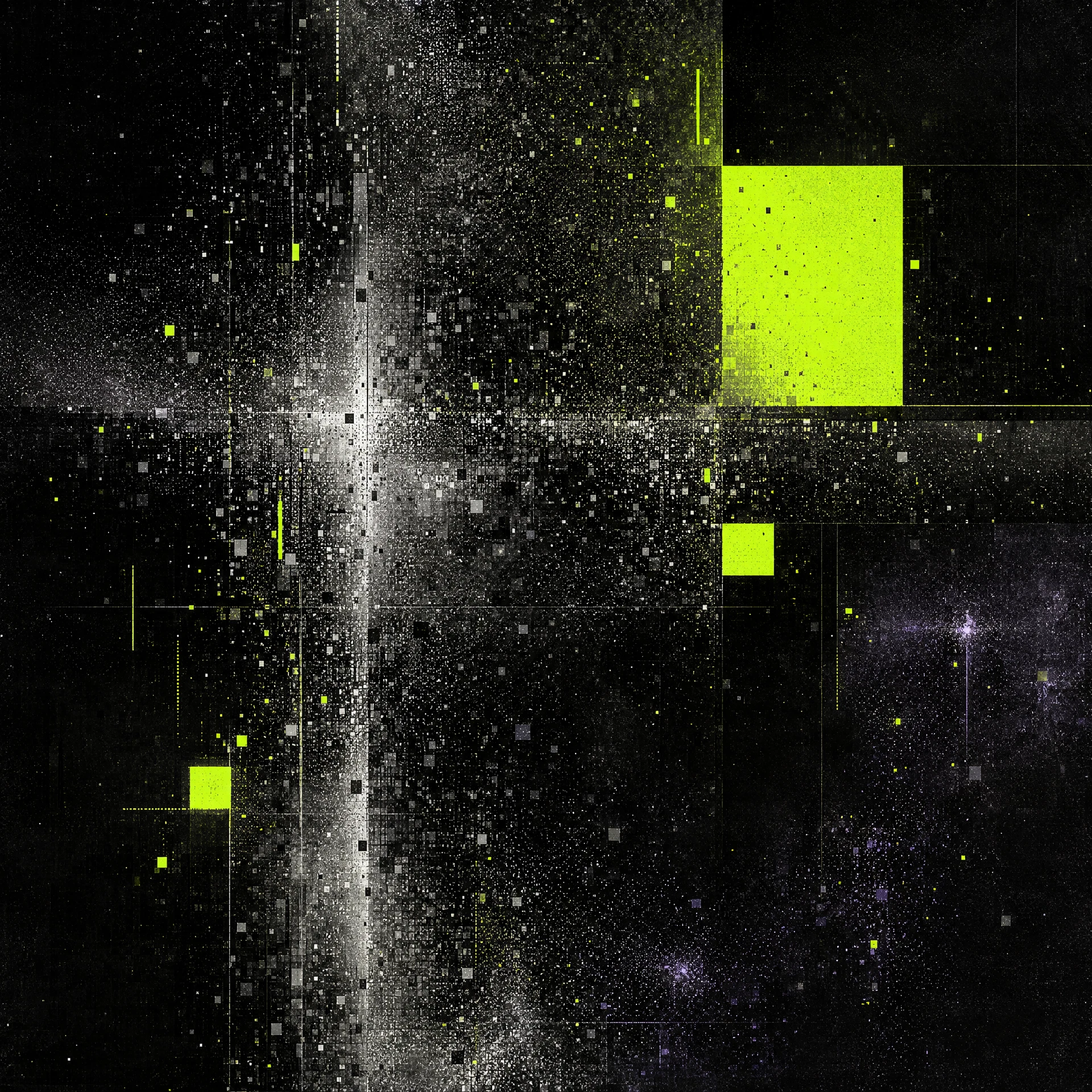 Block noise quantum art